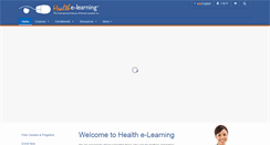 Desktop Screenshot of health-e-learning.com